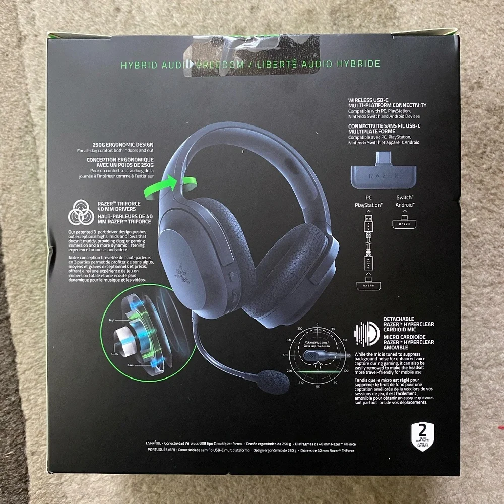 RAZER Barracuda X Wireless Multi-Platform Gaming and Mobile Headset